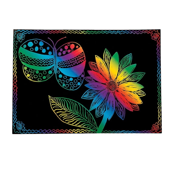 8 1/2 X 12" Magic Scratch - Craft Supplies - 12 Pieces