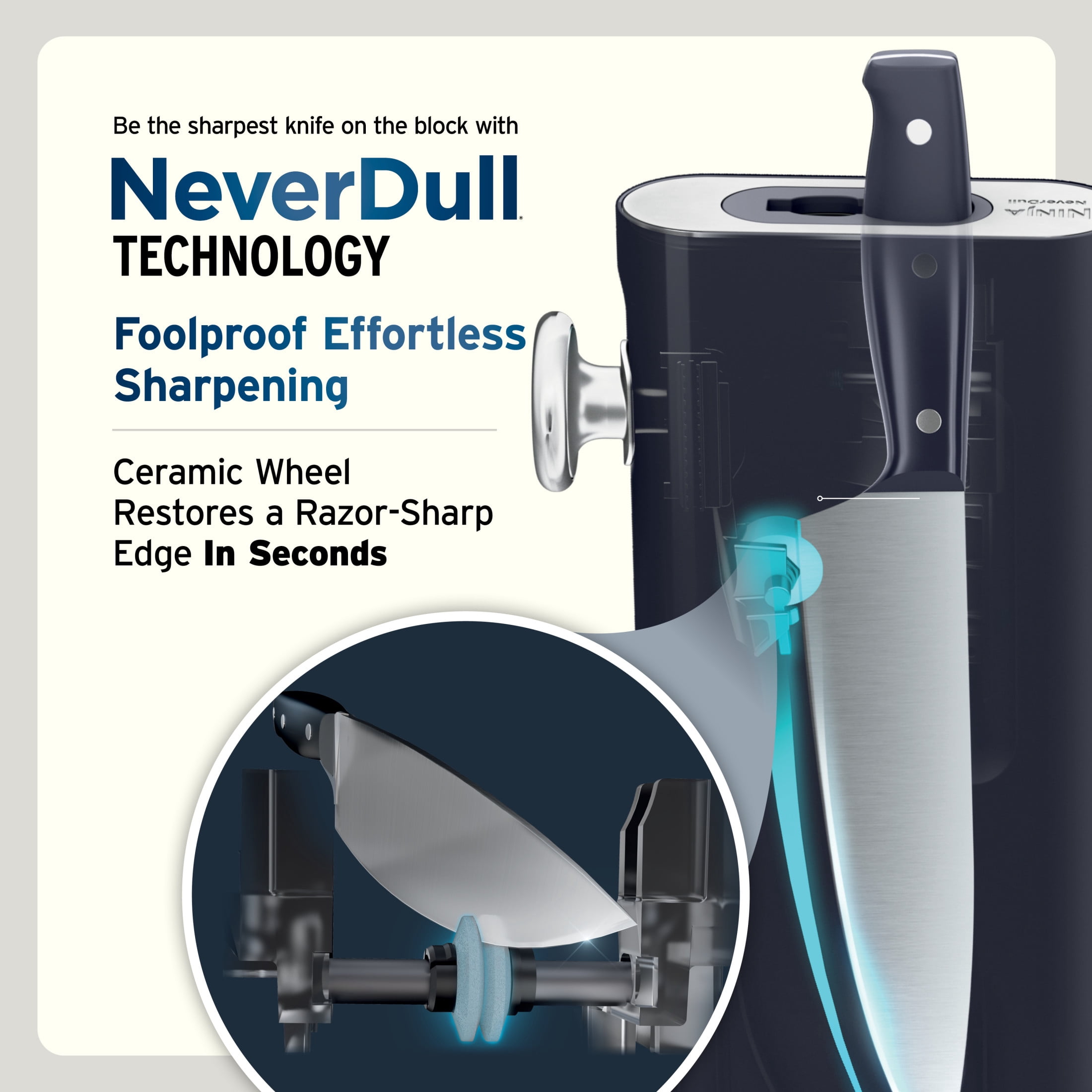 ノーブル Ninja NeverDull Razor-Sharp 11-Piece Knife System with Removable
