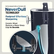 Ninja NeverDull Razor-Sharp 11-Piece Knife System with Removable Sharpener, Laser-Cut Blades, NK12011BL1, Cyberspace