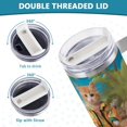 thumbnail image 5 of Cats Coconut Trees Sea Swimsuit 40 oz Tumbler with Handle Insulated&nbsp;Travel Mug&nbsp;Lid Straw Leak Proof Steel Vacuum Water Bottles Glasses Fits in Car Cup Holder, 5 of 7