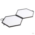thumbnail image 1 of GUOOL 4PCS Hanging Metal Glass Vintage Hexagon Photo Picture Frame Keepsake Gift Black, 1 of 9