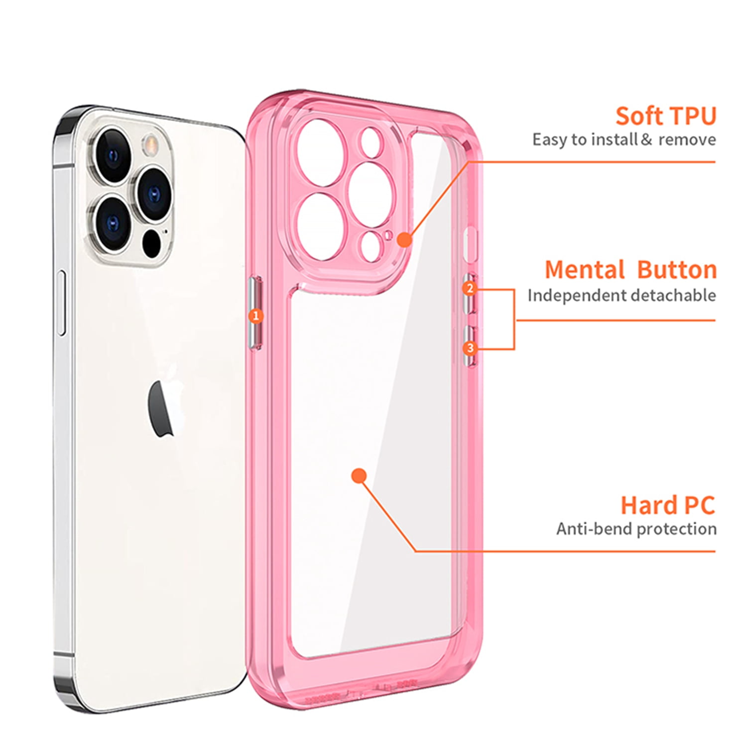 For Apple Iphone 11 Pro Max Xi6.5 Spacex Ultra Transparent Tone Case Cover  - Clear
