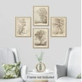 thumbnail image 5 of PixonSign Adhesive Canvas Poster Retro Wall Art, Sketch Antique Tree Vintage Landscape Prints, Set of 4 Nature Wilderness Paintings, Minimalism Wall Décor for Home Decor - 12"x16", 5 of 5
