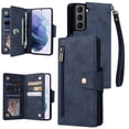 thumbnail image 1 of Case for Samsung Galaxy S21 Plus 5G Magnetic Leather Zipper Wallet Cover Card Holder, 1 of 5
