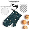 thumbnail image 3 of Naloa Christmas Snowflake Oven Mitts and Pot Holders 4 pcs Set, Cooking Baking Grilling Kitchen Oven Glove for Cooking, 3 of 6
