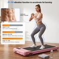 thumbnail image 3 of Walking Pad with 8% Manual Incline & Vibration Modes, 2.5HP Under Desk Treadmill for Home Office, 300 lbs Capacity Portable Treadmill with Remote Control & LED Display, Ultra Quiet Space-Saving, 3 of 6
