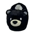 thumbnail image 2 of Sharprepublic Indoor Slippers Cartoon Bear Novelty Home Shoes Warm Slippers for Dorm Household Black, 2 of 8
