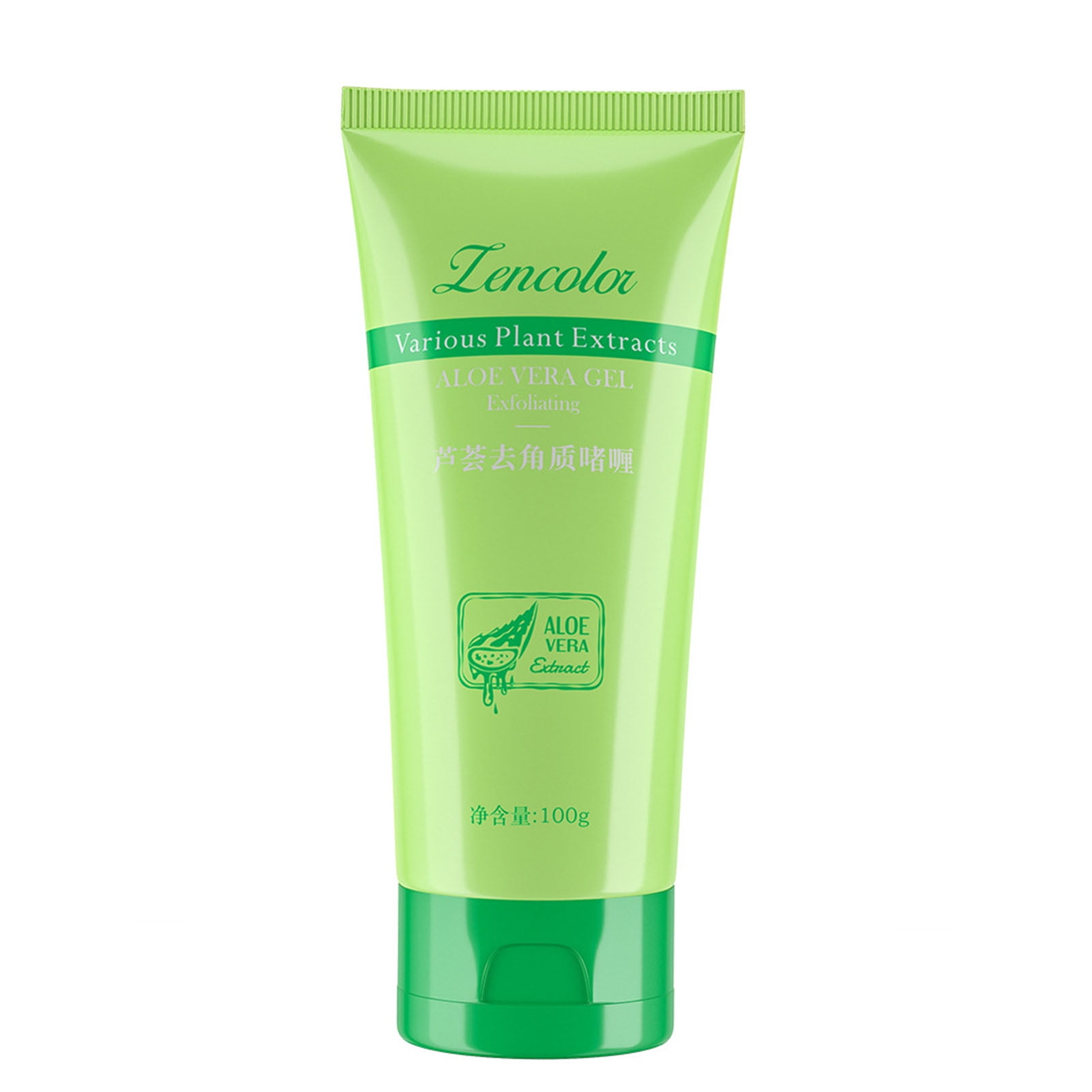 Facial Aloe Exfoliator Gel with Transparent Gel Texture for Relieving