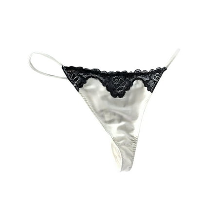 

TOTO Briefs For Women Lace Satin Thong Low Waist Underwear Panties Seamless Briefs Breathable Thongs G-Strings Bikinis Lingerie For Women Nightgowns For Women