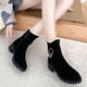 thumbnail image 4 of Zapatos para mujer, zapatos de color liso, botines casuales cálidos de invierno, zapatos para correr, botas vaqueras, 4 of 6