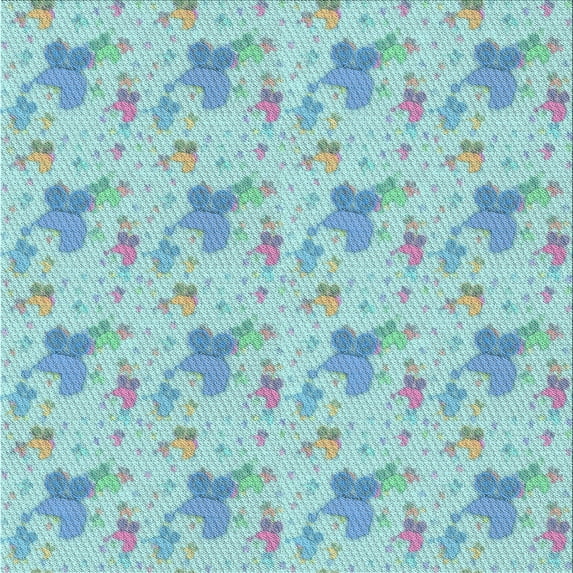 Ahgly Company Machine Washable Indoor Square Transitional Seafoam Green Area Rugs, 10' Square