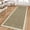 Jute, variant on Washable Rugs 2x6 Hallway Runner Non Slip Kitchen Rugs Soft Non Shedding Low Pile Entryway Rug Jute Color Farmhouse Runners Stain Resistant Carpet for Bath Laundry Room Bedside, Jute Color