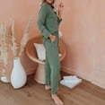 thumbnail image 6 of Women's Two Piece Set Of Gradient Solid Color O Neck Long Sleeve Sports Set Sleepwear Lady Pajamas Set Pajamas for Juniors Set Pajamas for Womens Short Womens Extra Small Pajamas Pajamas for Women, 6 of 8