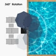 thumbnail image 4 of PURPLE LEAF 13FT Deluxe Round Patio Umbrella with Base, Large Offset Cantilever Umbrella with 360° Rotation, Navy Blue, 4 of 14