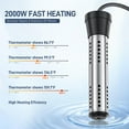 thumbnail image 2 of Calentador de agua de inmersión Dastminear 2000W 304 SS 5L 120V, 2 of 9