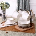 thumbnail image 4 of Naiovety Soporte de exhibición de tazas de té Soporte de tazas antioxidante Estante de secado de acero inoxidable para platos de tazas Juegos de servir café y té Naiovety HA030126-00, 4 of 6