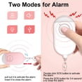 thumbnail image 4 of Alarma de emergencia personal de 130 DB, alarma de seguridad recargable con linterna LED, alarma antirrobo, para mujeres, niños, ancianos, aventureros, color rosa Vhermosa, 4 of 5