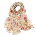 thumbnail image 3 of Women's Spring Fashion Long Print Scarf Lightweight Colored Sun Protection Wrap, 3 of 3
