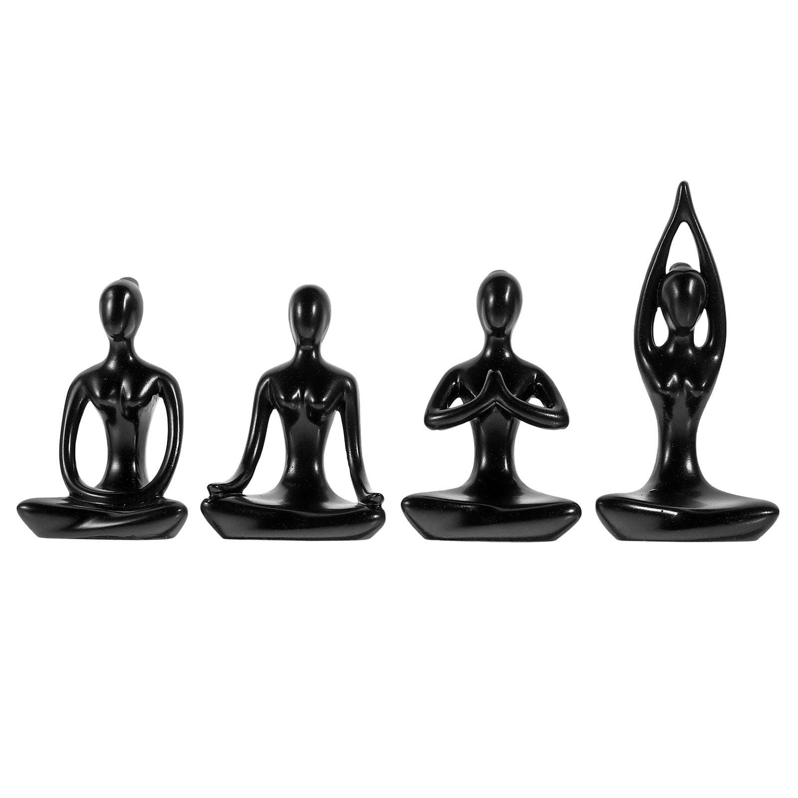 Yoga Statue Figurine Figurines Female Meditation Decorations Sculpture
