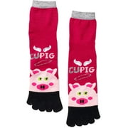 Women's CuPig Toe Socks