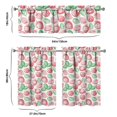 thumbnail image 6 of Kitchen Curtains 36 Inch Short - 3 Panel Set Strawberry Print, Rod Pocket Window Curtains 100% Polyester, Cute Fruit Valance for Farmhouse, Cafe, Living Room, Bedroom, Easy Wash, 6 of 6