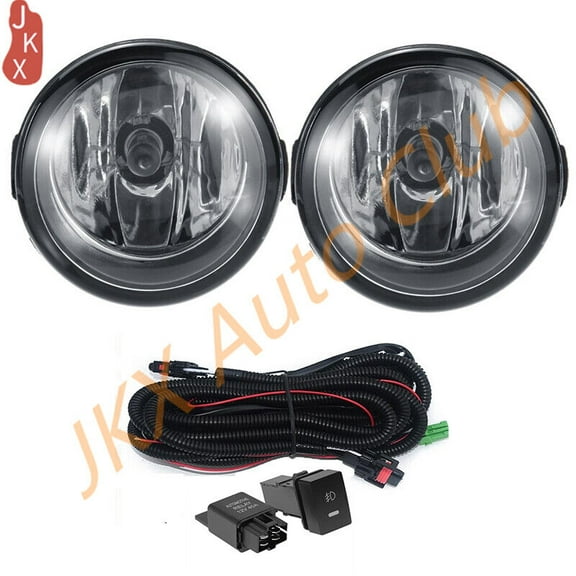 Front Bumper Fog Lights Driving Lamps Cable Switch Set For Infinti G37 2010-2013