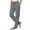 Gray, variant on Bosfbaoi Cargo Pants for Women Elastic Drawstring High Waist Straight Leg Casual Work Pants with Multi Pockets