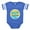 Royal Blue, variant on CafePress - Hie Awareness Month 2022 - Cute Infant Baby Football Bodysuit
