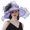 Purple, variant on Charmgo Sun Hats for Women Clearance, Women's Streetwear Flower Sun Visor Hat Fashion Wide Brim Hat Travel Outing Curly Edge Fashion Hat Trucker Hats Women, Hats for Men Purple One size