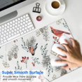thumbnail image 4 of Long Mouse Pads for Desk,White Christmas Bird and Pine Pattern Desk Mats on Top Of Desks, Desk Mouse Pad Extra Large with 3mm Non-Slip Base and Stitched Edge for Gaming,Office,Work,Home 31.5x11.8in, 4 of 5