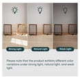 thumbnail image 5 of Smart FENDEE Bamboo Dog Gate Freestanding Pet Gate with 2 Support Feet for Doorways,Walnut,24"H,4 Panel, 5 of 9