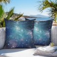 thumbnail image 3 of Throw Pillow Covers 24x24 Inch Set of 2, Blue Ombre Sky Waterproof Outdoor Pillow Covers, Vibrant Starry Sky Decorative Cushion Pillowcases for Couch, Sofa, Bed, Garden, Patio, 3 of 9