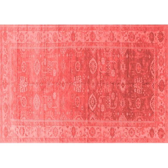 Ahgly Company Indoor Rectangle Oriental Red Traditional Area Rugs, 5' x 8'