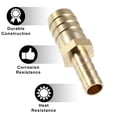 thumbnail image 4 of Unique Bargains 2Pcs 16mm -10mm Straight Shaped Hose Barb Straight Barbed Tube Pipe Fitting Brass Hose Fitting Connector, 4 of 6