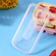 thumbnail image 4 of Mini bandejas para cubitos de hielo con tapa, moldes pequeños para cubitos de hielo para congelador, bandeja de hielo apilable para el verano, 4 of 8
