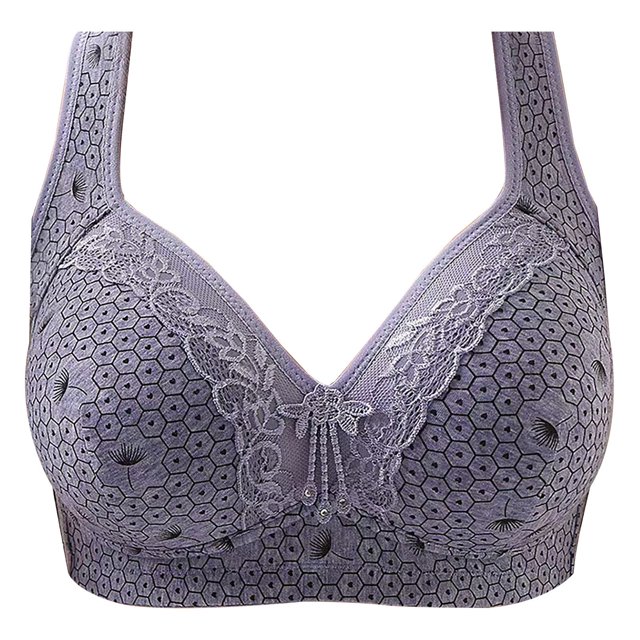 Vest Type Adjustable Women's Lingerie Gathered Mother Models Collect Side Breasts Lace Non Ring Bra