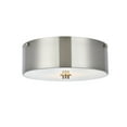 thumbnail image 3 of Indoor Modern Home Decor Bright Hazen 2 Light 12" Burnished Nickel Flush Mount, 3 of 6