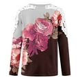 thumbnail image 4 of Shorts pour Femmes T-Shirt Décontracté à Carreaux à Col Rond à Manches Courtes Haut Ample,Tops pour Femmes,Hauts à Manches 3/4 pour Femmes,Hauts Décontractés pour Femmes, 4 of 5