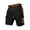 Black, variant on WWV Big and Tall Cargo Shorts for Men Work Shorts for Men Pocket Button Shorts Solid Color Fashion Casual Loose Fit Climb Mountains Workwear Pants Black L