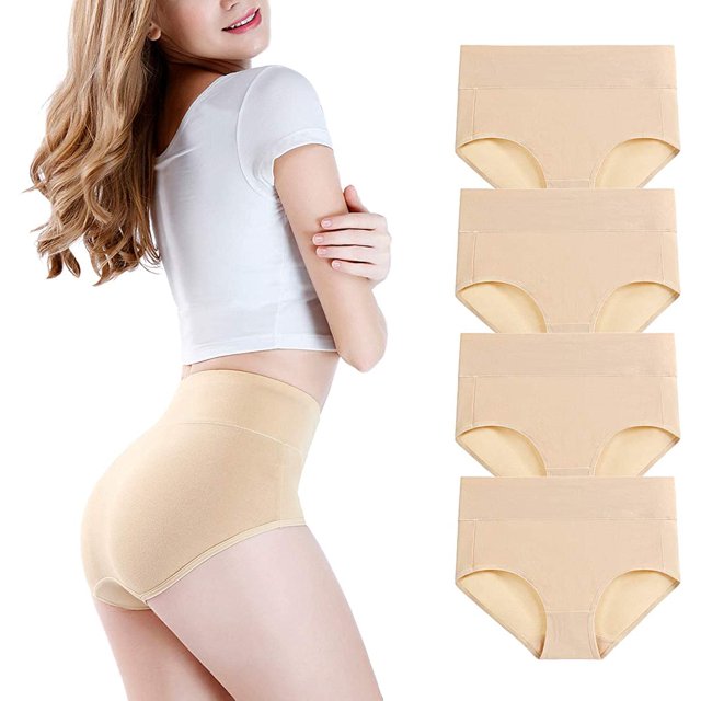 Culotte Taille Haute en Viscose pour Femmes, Douce et Respirante