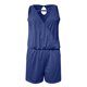thumbnail image 3 of Gibobby pantalones holgados de oficina Mono estampado informal de verano para mujer, mono de cintura alta, monos sin mangas, monos de playa con tiras y bolsillos(Azul， S), 3 of 5