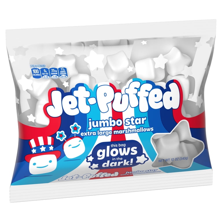Jet-Puffed Jumbo Star Extra Large Marshmallows, 1 Bag, for S'mores