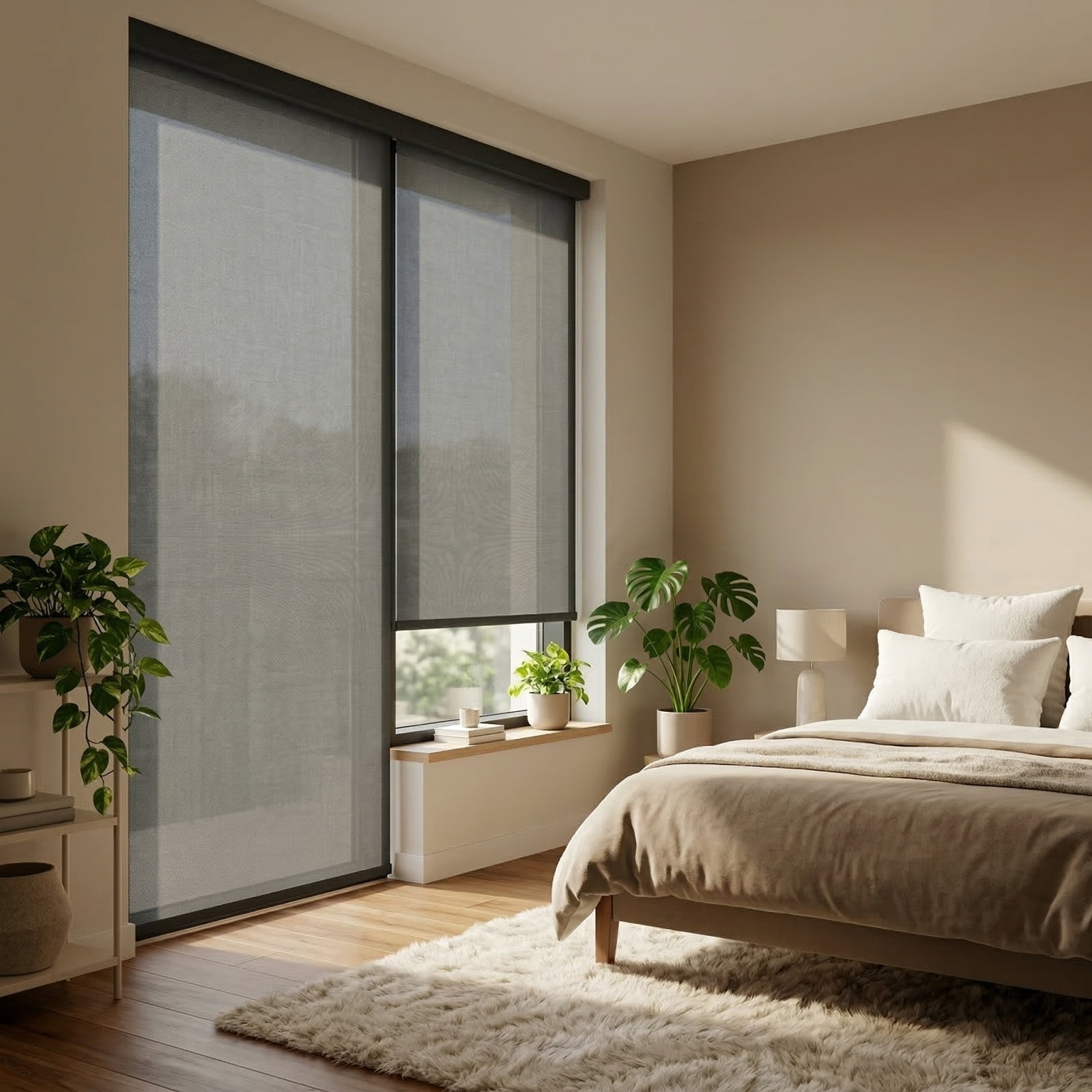 Blackout Shade, Room Darkening CurtainsforBedroom, 145X200 In, Thermal CurtainsforLiving Room, Adhesive Curtain, Fabric Measuring, Cutting Model, Window Shade, Custom Cut, 8