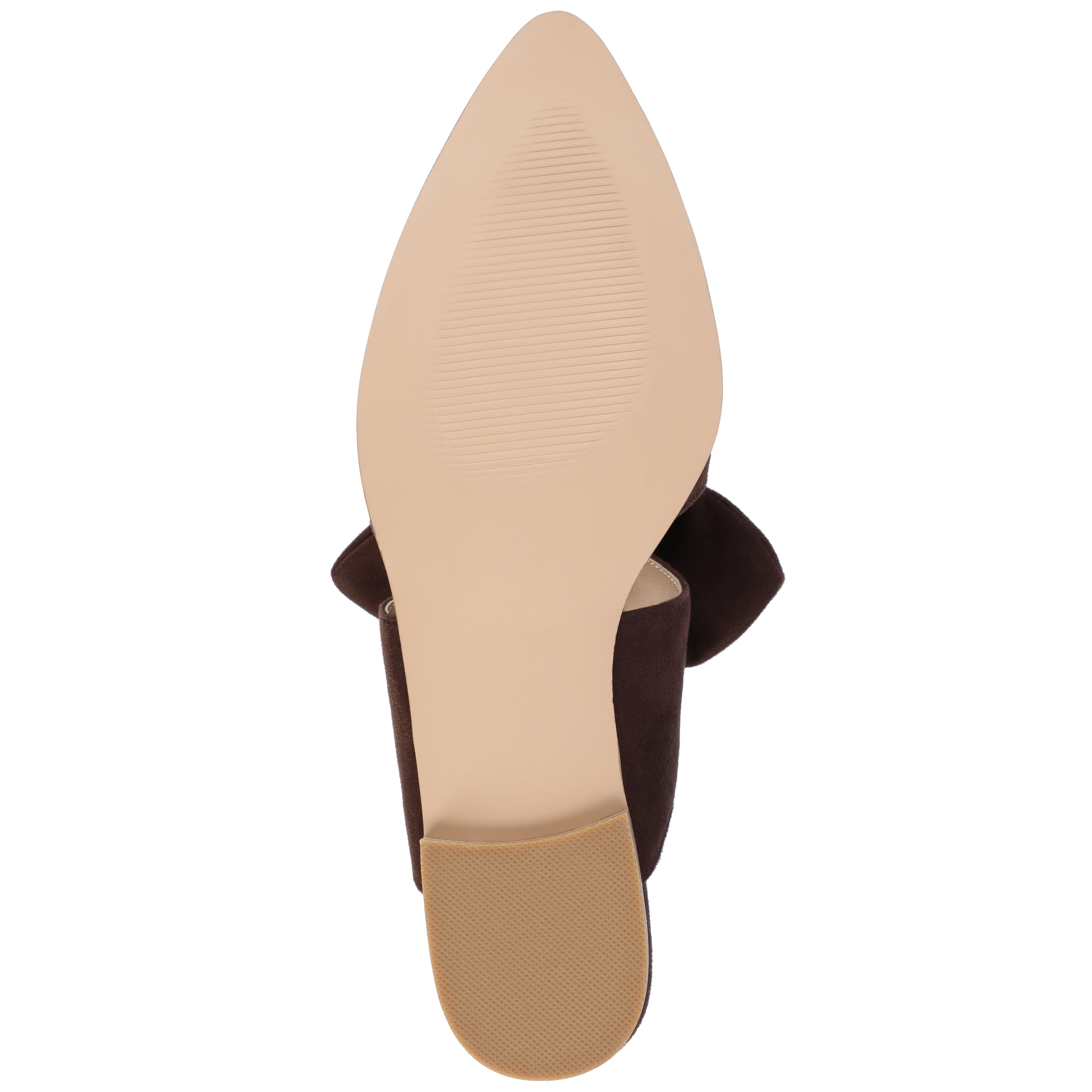 Journee Womens Telulah Narrow Width Slip On Pointed Toe Mule Flats