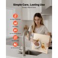 thumbnail image 5 of VEVOR Pizza Stone, 16 x 14 x 0.6 Inch Rectangular Cordierite Pizza Stone, Large Baking-Stone with Scraper, 1450℉ Heat-Resistant Cordierite Cooking Stones for Kitchen Bake Oven, BBQ Grilling, 5 of 9