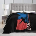 thumbnail image 4 of USA Wrestling Fleece Blanket, Very Soft Microfiber Flannel Blanket for Couch Warm and Cozy for All Seasons, 4 of 6