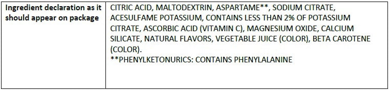 Great Value Strawberry Mango Powdered Liquid Drink Mix, Sugar-Free, 0.99 oz, 10 Packets