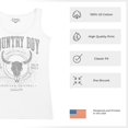 thumbnail image 6 of Country Boy Do No Harm Take No Bull Women's Tank Top Vintage Skull Western Boho Cow American Original USA Country, 6 of 7