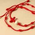 thumbnail image 6 of 2 Pcs/Set Kabbalah Red String for Good Luck for 7 Knots Braided Jewelry Gift for Wome, 6 of 8