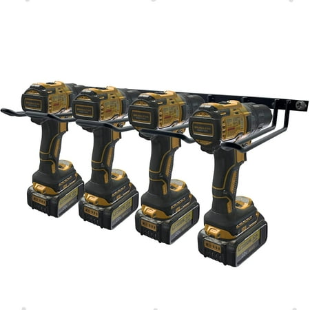 

Drill Holder Power Tool Organizer Wall Mount 4 Cordless Metal Shelf Holder Utility Storage Rack for Dewalt Cordless Tools for father day gifts